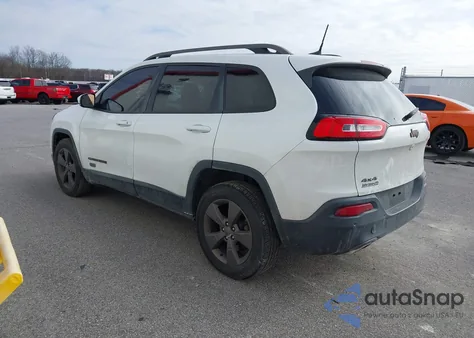2016 Jeep Cherokee 75Th Anniversary z USA, uszkodzony, nr VIN 1C4PJMCS6GW295760